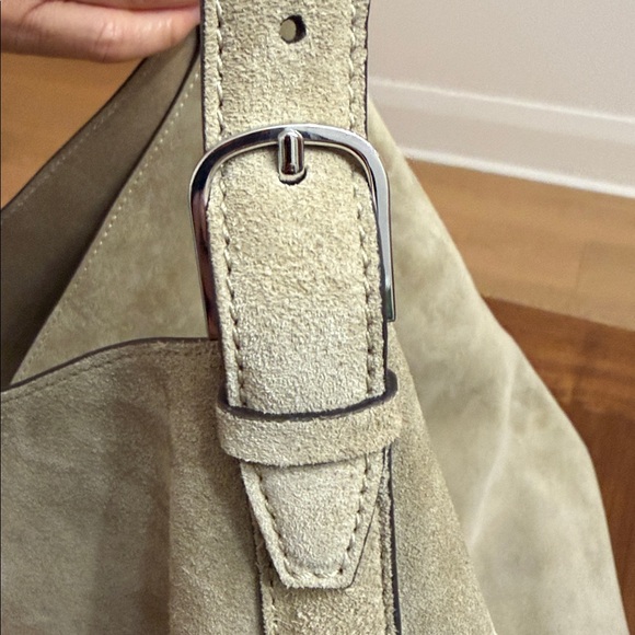 Toteme Tan Suede Hobo Bag - Picture 5 of 16